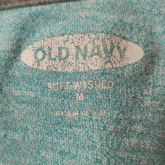 Old Navy Soft-Washed V-Neck Tee – Heather Aqua – Size M - Picture 5 of 6
